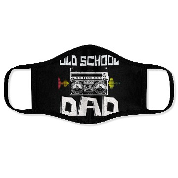 Discover Old School Dad Hip Hop Music Lover Face Masks