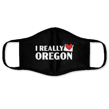 Discover I Really Love Oregon USA America Oregonians Face Masks