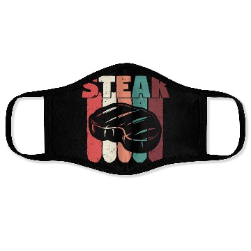 Discover Steak Vintage Distressed Colors Face Masks