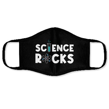 Discover Science Rocks Scientist Chemistry Physics Funny Face Masks
