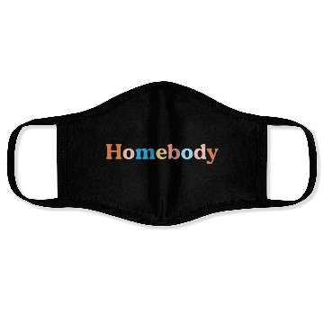 Discover Retro Homebody Rather Be Inside Vintage Introvert Face Masks