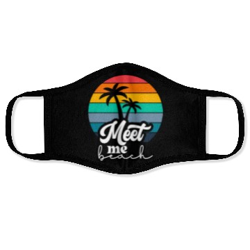 Discover Meet me beach Face Masks