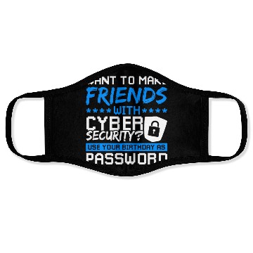 Discover Cyber Security Password hacking Face Masks