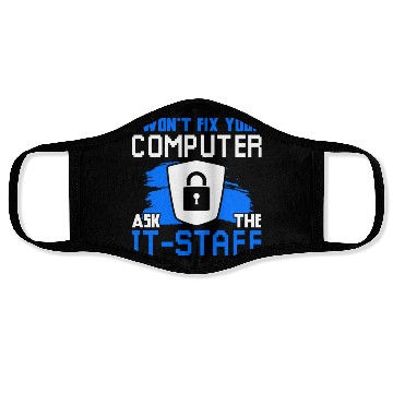 Discover Cyber Security Funny Computer Face Masks