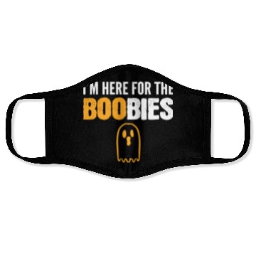 Discover Here for BOObies Funny Person Gift Face Masks