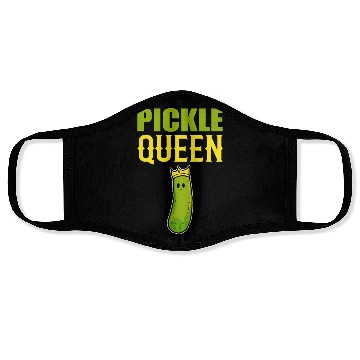 Discover Pickle Queen Head Chef Gift Face Masks