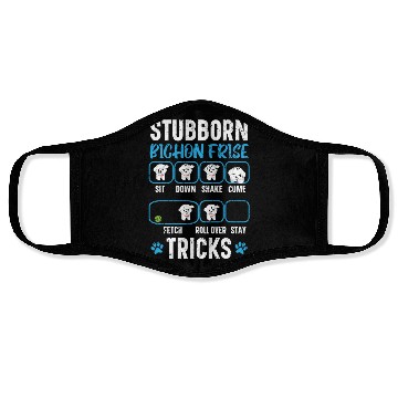 Discover Stubborn Bichon Frise Tricks Bichon Frise Owner Face Masks