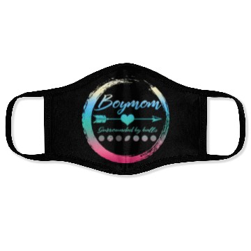 Discover Boy Mom Face Masks, Surrounded By Balls Mother's Day