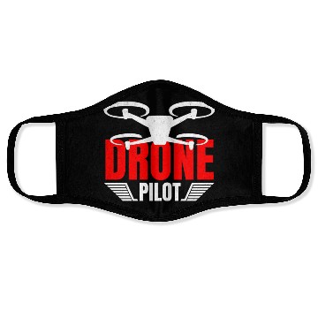 Discover Drone Drone Pilot Drone Operator Quadrocopter Face Masks