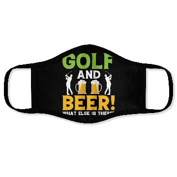 Discover Golf and Beer Face Masks