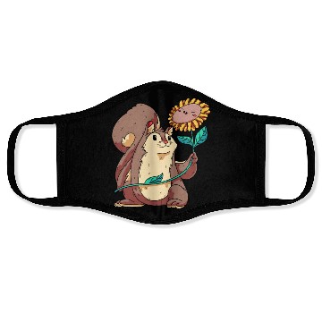 Discover Wildlife Animal Squirrel & Sunflower-Themed Face Masks