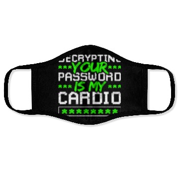 Discover Cyber Security Password Decryption Face Masks
