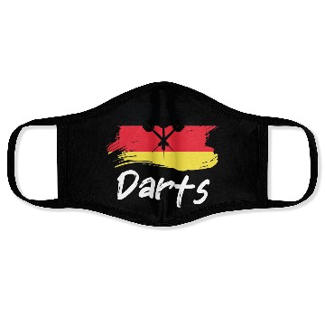 Discover Darts German Flag Dart Throwing Germany Country Face Masks