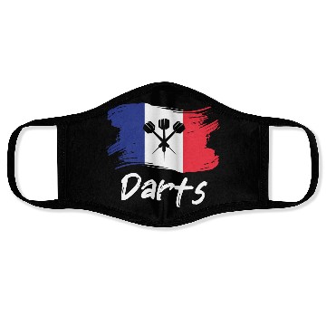 Discover Darts France Face Masks
