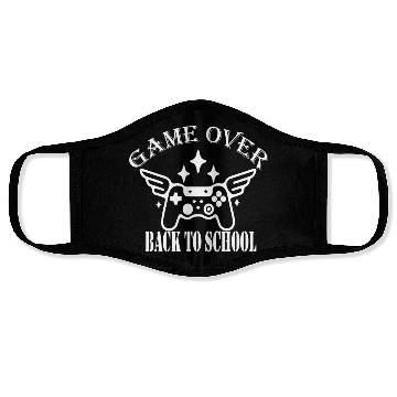 Discover Game Over Back To School Girls Face Masks