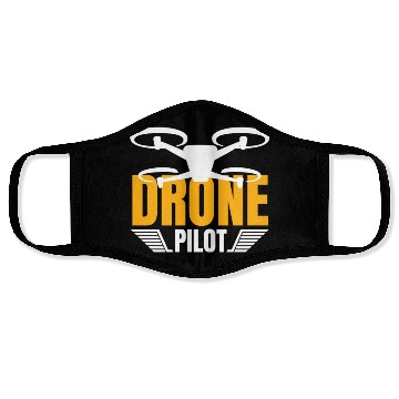 Discover Drone Drone Pilot Drone Operator Quadrocopter Face Masks