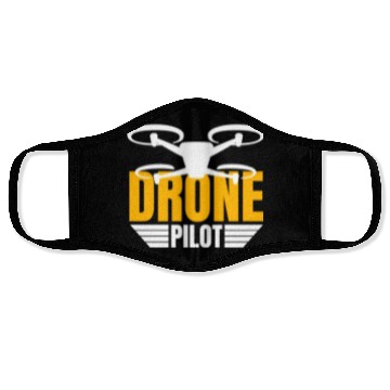 Discover Drone Drone Pilot Drone Operator Quadrocopter Face Masks
