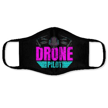 Discover Drone Drone Pilot Drone Operator Quadrocopter Face Masks