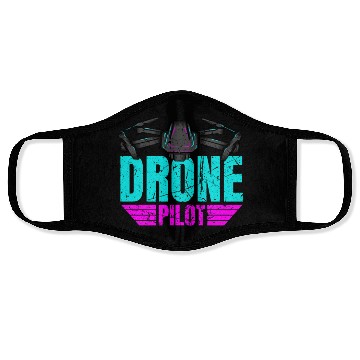 Discover Drone Drone Pilot Drone Operator Quadrocopter Face Masks
