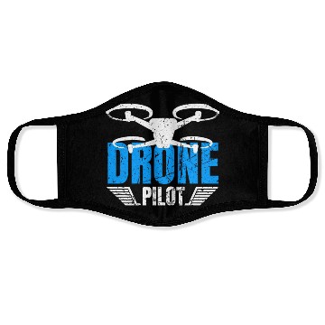Discover Drone Drone Pilot Drone Operator Quadrocopter Face Masks