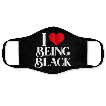 Discover I LOVE BEING BLACK Face Masks