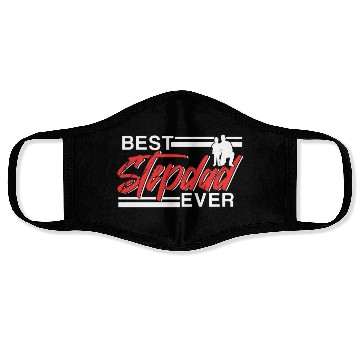 Discover Best Stepdad Ever Stepfather Fathers Day Step Dad Face Masks