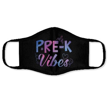 Discover Pre-k Vibes Back To School Tie Dye Teacher Student Face Masks