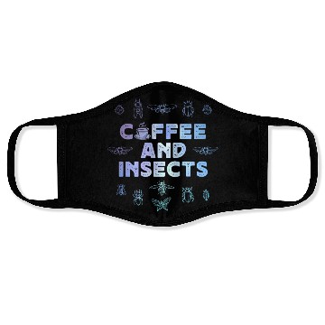 Discover Entomology Insect Coffee Lover Bugs Face Masks