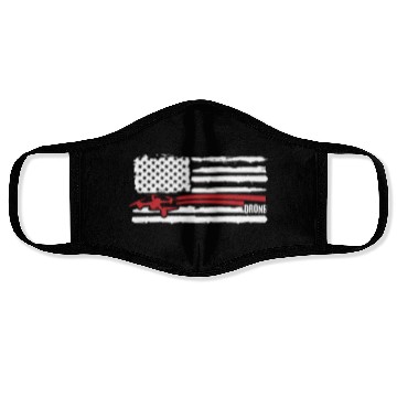 Discover Drone Flying , Drones, US FLAG Drone Face Masks