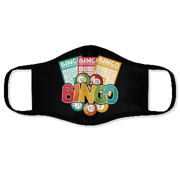 Discover Fun Lucky Bingo Gambling Night Balls Cards T Face Masks