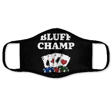 Discover Bluff Champ Card Games Poker Card Player Poker Face Masks