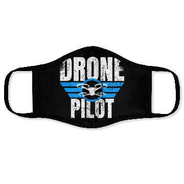 Discover Drone Drone Pilot Drone Operator Quadrocopter Face Masks