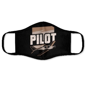 Discover Pilot Aircraft Small Airplane Private Face Masks