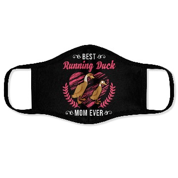 Discover Best Running Duck Mom Ever Face Masks