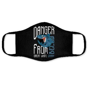 Discover Great White Shark Shark Sailing Tiger Shark Face Masks