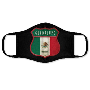 Discover Guadalupe Mexico crest design Face Masks