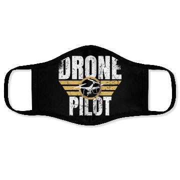 Discover Drone Drone Pilot Drone Operator Quadrocopter Face Masks