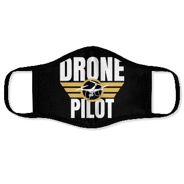 Discover Drone Drone Pilot Drone Operator Quadrocopter Face Masks