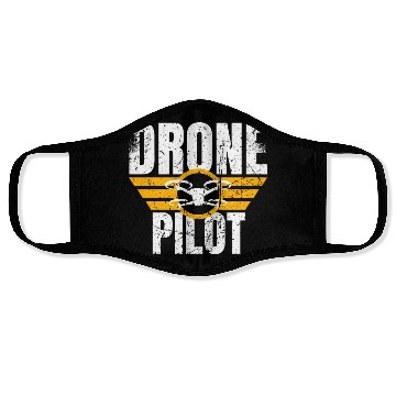 Discover Drone Drone Pilot Drone Operator Quadrocopter Face Masks