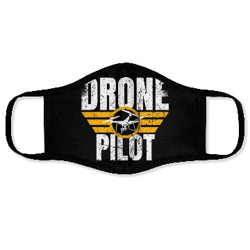 Discover Drone Drone Pilot Drone Operator Quadrocopter Face Masks