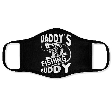 Discover Daddy's fishing buddy Face Masks