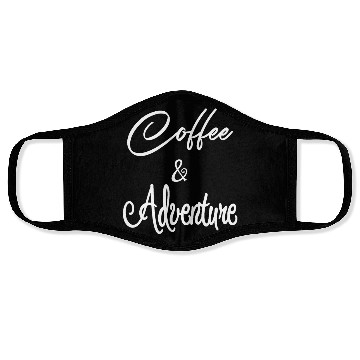 Discover coffee mountain adventure Face Masks