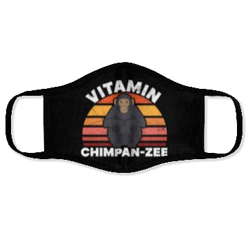 Discover Vitamin Chimpanzee Monkey Animal Zookeeper Face Masks