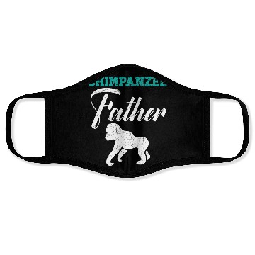 Discover Chimpanzee Father Monkey Wildlife Animal Zookeeper Face Masks