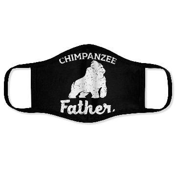 Discover Chimpanzee Father Monkey Wildlife Animal Zookeeper Face Masks
