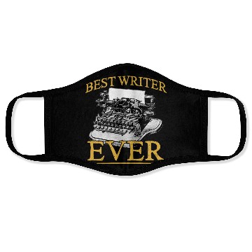 Discover Best Writer Ever Job Write Author Writing Face Masks