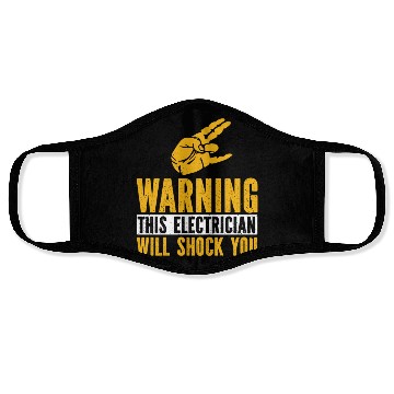 Discover Electrician Electrical Engineer Lineman Face Masks