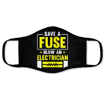 Discover Electrician Electrical Engineer Lineman Face Masks