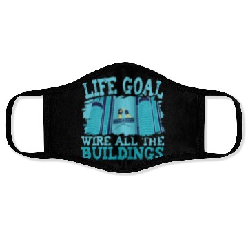Discover Electrician Electrical Engineer Lineman Face Masks