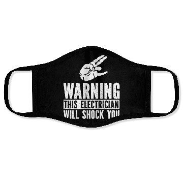Discover Electrician Electrical Engineer Lineman Face Masks